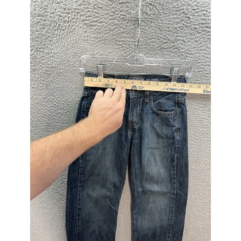 Signature By Levi Strauss Jeans Boys Youth 10‎ Slim Blue Relaxed Distressed *